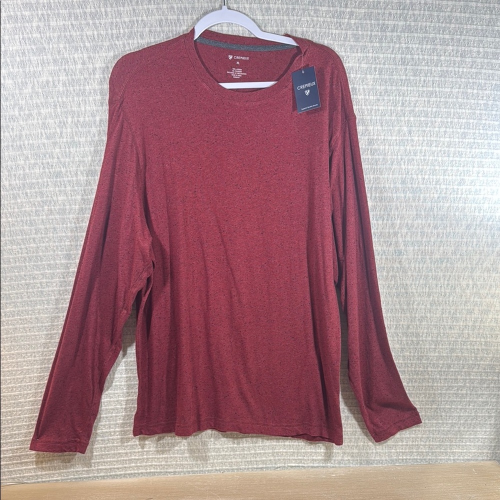 Daniel Cremieux Men's Burgundy Long Sleeve Tee - NWT